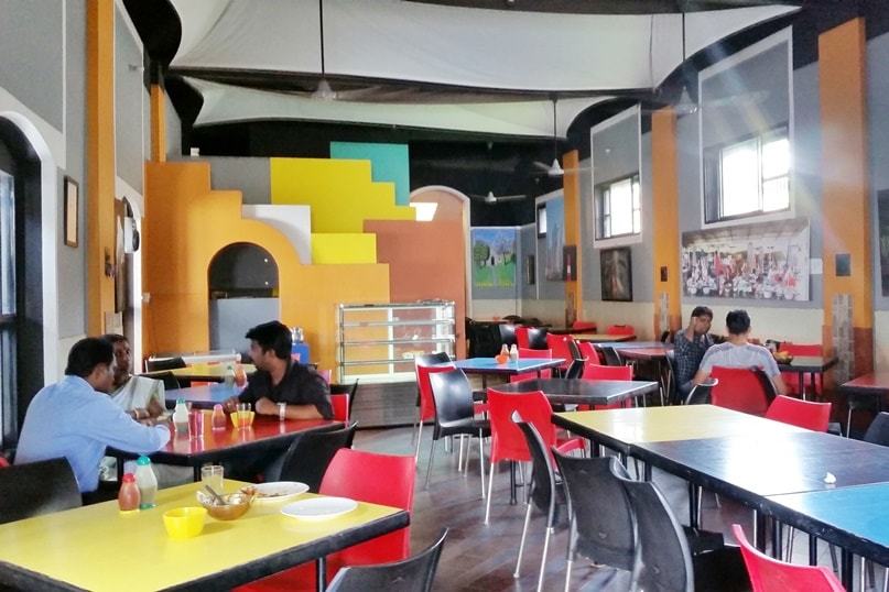 Menu: Kream Korner Art Cafe restaurant. Best places to eat in Alleppey. Kerala, India.