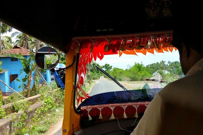Kanyakumari to Varkala: Padmanabhapuram palace to Eraniel palace rickshaw. Backpacking Kerala, South India and Tamil Nadu