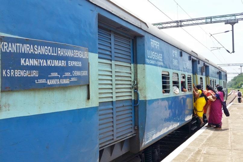 Varkala to Kanyakumari train general class, and from Kovalam, from Trivandrum: Kerala to Kanyakumari. Backpacking Kerala, South India to Tamil Nadu