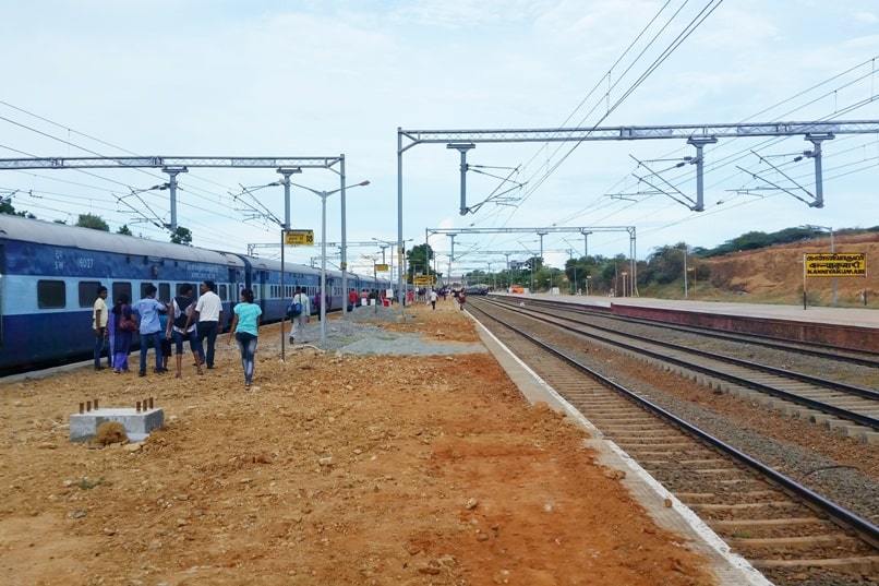 Varkala to Kanyakumari train: Kerala to Kanyakumari train station. Backpacking Kerala, South India to Tamil Nadu
