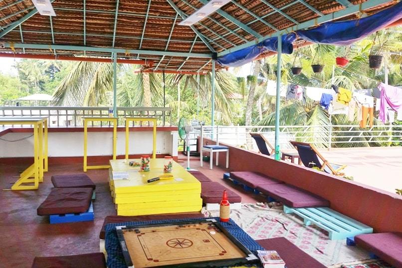 Zostel Kerala hostels for backpackers with common area. Zostel Kochi. Best backpacking hostels in South India