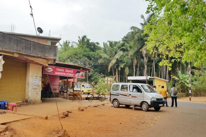Gokarna train station to bus stand. near bus stop. walk from gokarna road railway station to get to bus to gokarna beach and to town. Backpacking South India