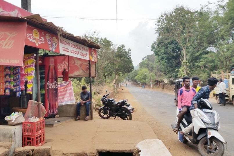 Gokarna train station to bus stand. near bus stop. Backpacking South India