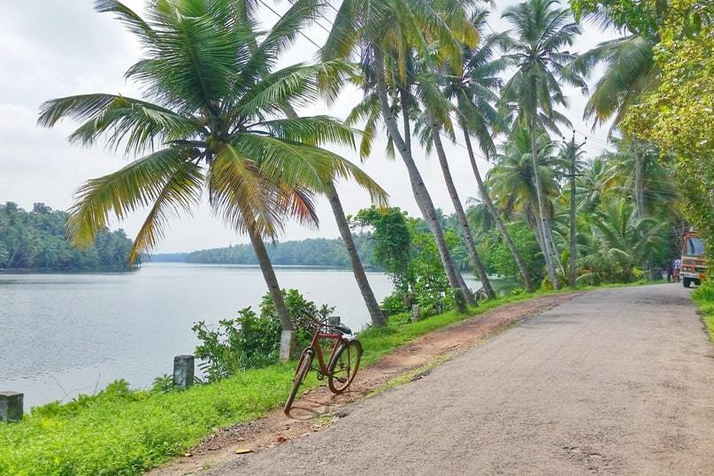 ムンロー島のサイクリング。ケララで自転車乗り。インドのブログ バックパッカー