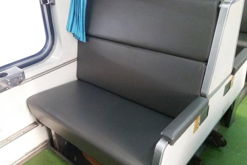 Overnight sleeper train in Thailand. 2nd class sleeper seat ticket. long distance thai railways. backpacking southeast asia travel blog